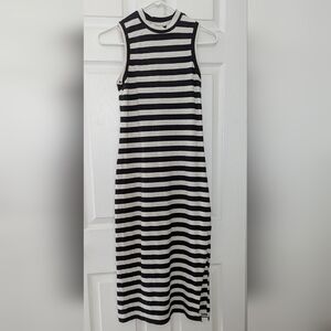 Old Navy Strapless Black and White Dress